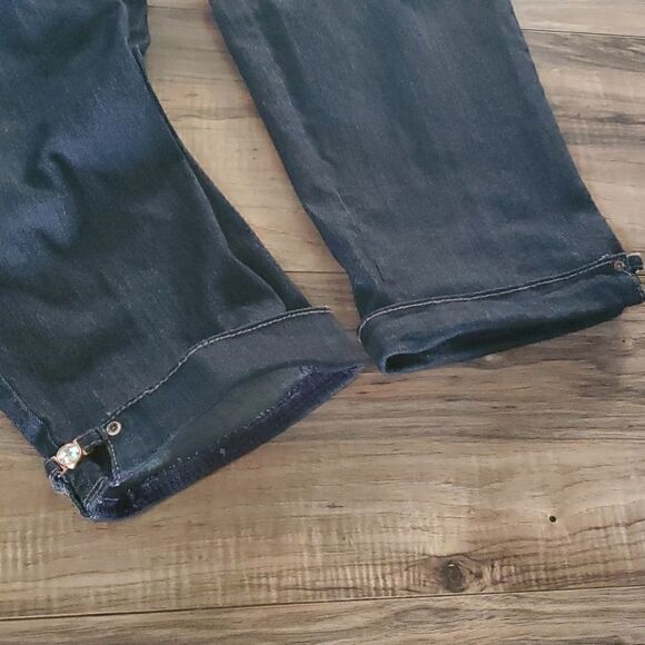 NYDJ | Dark Wash Crop Jeans - Picture 2 of 6